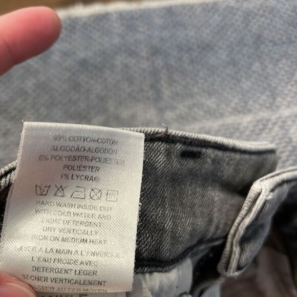 DL1961 Florence Mid Rise Instasculpt Skinny Ankle Chewed Hem Jeans Flint Wash 27 - Picture 9 of 10